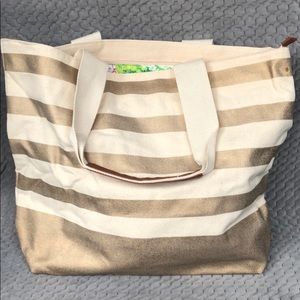 Bath and Body Gold Tote